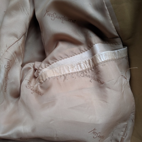 YVES SAINT LAURENT 2 Button Men's Leather Jacket - Picture 6 of 8